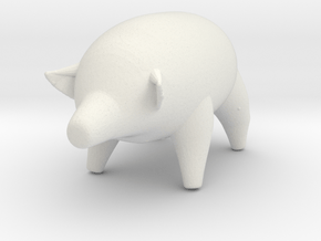 Pink Floyd Inflatable Pig (Algie) in White Natural Versatile Plastic