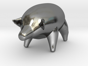 Pink Floyd Inflatable Pig (Algie) in Polished Silver