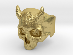 Horned Devil  in Natural Brass: 9.75 / 60.875
