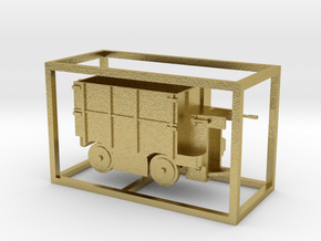 E-Karren Hochbordwagen - 1:120 TT in Natural Brass