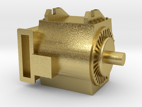 Motor für moderne E-Lok einzeln - 1:120 TT in Natural Brass