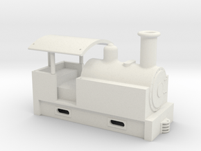 ON18 Sugar Cane Railway Steam Engine #1 in White Natural Versatile Plastic