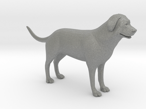 Plastic Mastiff Dog v1 1:64-S 25mm in Gray PA12