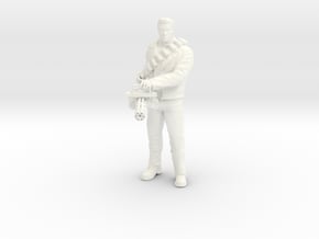 Terminator - Arnold - JD - "Trust Me" Pose in White Processed Versatile Plastic