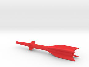 Captain Action Silver Streak Rocket - 7in Model in Red Processed Versatile Plastic
