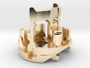 R-CC PROFFIE v2 Rear Board Holder Part METAL in 14k Gold Plated Brass