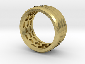 Ring2 in Natural Brass