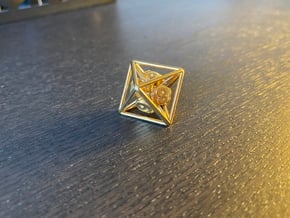 8-Sided Vector Die in Natural Brass