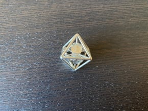 8-Sided Vector Die in Natural Silver