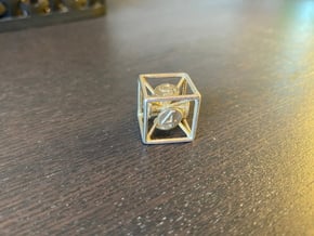 6-Sided Vector Die in Natural Silver