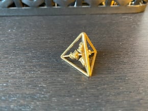 4-Sided Vector Die in Natural Brass