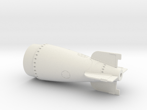 MK13-1 Torpedo Tail12th v3 in White Natural Versatile Plastic