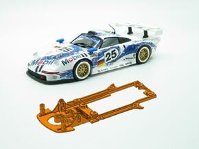 PSRV00801 Chassis for RevoSlot Porsche 911 GT1 in White Natural Versatile Plastic