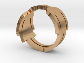 Toilet sign ring in Polished Bronze