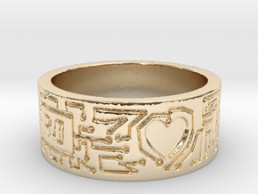 Always And Forever Cyberpunk Wedding Ring in 14K Yellow Gold: 6 / 51.5