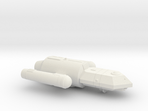 3788 Scale Federation Police Corvette (COR) WEM in White Natural Versatile Plastic