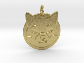 shiba token - memecoin in Natural Brass