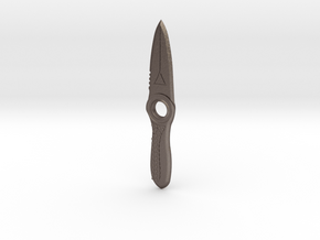1:3 Survival Knife (Subnautica) in Polished Bronzed-Silver Steel
