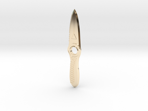 1:3 Survival Knife (Subnautica) in 14K Yellow Gold
