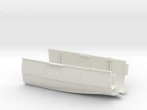 1/350 HMS Queen Mary Midships Front in White Natural Versatile Plastic