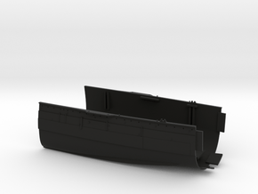 1/350 HMS Queen Mary Midships Front in Black Premium Versatile Plastic