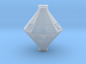 D20 Hollow Potion Dice in Smooth Fine Detail Plastic