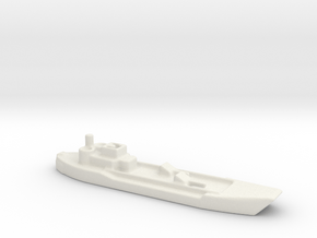 lcg landing craft gun m 1/600  in White Natural Versatile Plastic