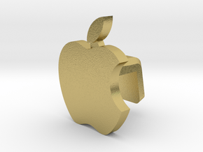 iMac M1 Camera Cover - Apple Logo in Natural Brass