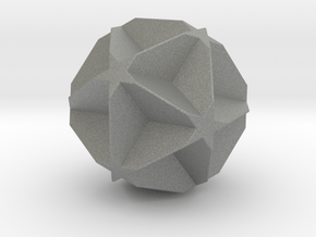 Truncated Great Dodecahedron - 1 Inch V1 in Gray PA12