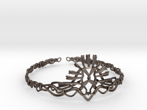 Cersei's Crown in Polished Bronzed-Silver Steel