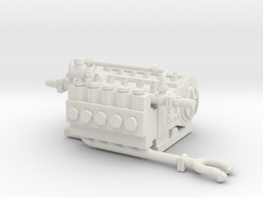 1/50th Q10 type Hydraulic Fracturing Pump Unit in White Natural Versatile Plastic