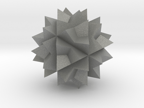 04. Great Stellated Truncated Dodecahedron - 1 Inc in Gray PA12
