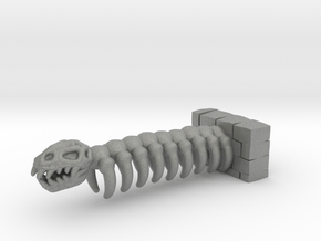 Bone Dragon 88mm miniature model fantasy rpg dnd in Gray PA12