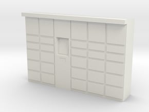 Parcel Locker 1/56 in White Natural Versatile Plastic