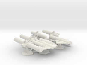 7000 Scale ISC Fleet Sustainment Convoy Collection in White Natural Versatile Plastic