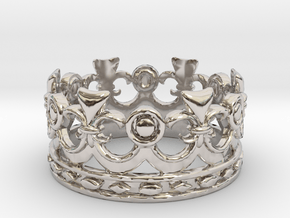 Kings crown ring in Platinum