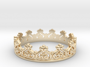Queens crown ring in 14K Yellow Gold