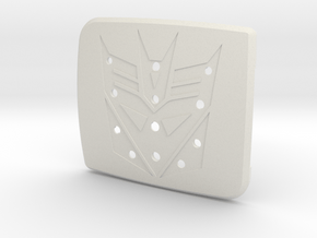 Pre-Facelift Decepticon Badge Front Grill - Mount in White Natural Versatile Plastic