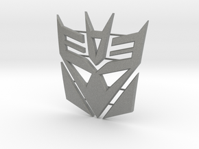 Pre-Facelift Decepticon Badge Front Grill - Logo in Gray PA12