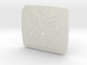Facelift Decepticon Badge Front Grill - Mount Part in White Natural Versatile Plastic