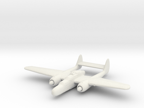 Northrop P-61 'Black Widow' (with turret) in White Natural Versatile Plastic: 1:200