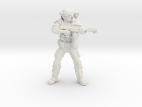 Male Colonial Marine Flamethrower 34mm in White Natural Versatile Plastic
