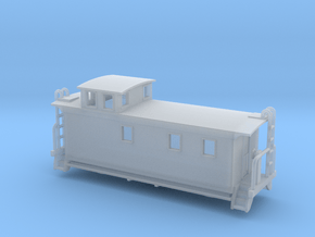 FW&D Woodside Caboose - Nscale in Smooth Fine Detail Plastic