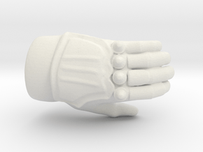 Vin Diesel - Left Glove in White Natural Versatile Plastic