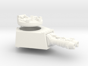 28mm old flamethrower turret in White Processed Versatile Plastic