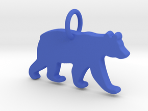 Makom- Mama Bear Pendant in Blue Processed Versatile Plastic