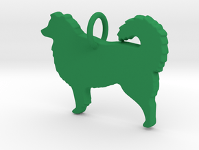 Makom- Australian Shepherd Pendant in Green Processed Versatile Plastic