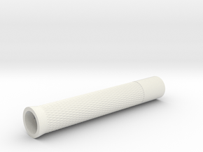 Buttonless Grip for Wacom Pro Pen (Knurling Patter in White Natural Versatile Plastic