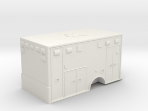 Ambulance  Body 01. 1:87 Scale in White Natural Versatile Plastic
