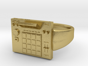 Akai mpc ring in Natural Brass